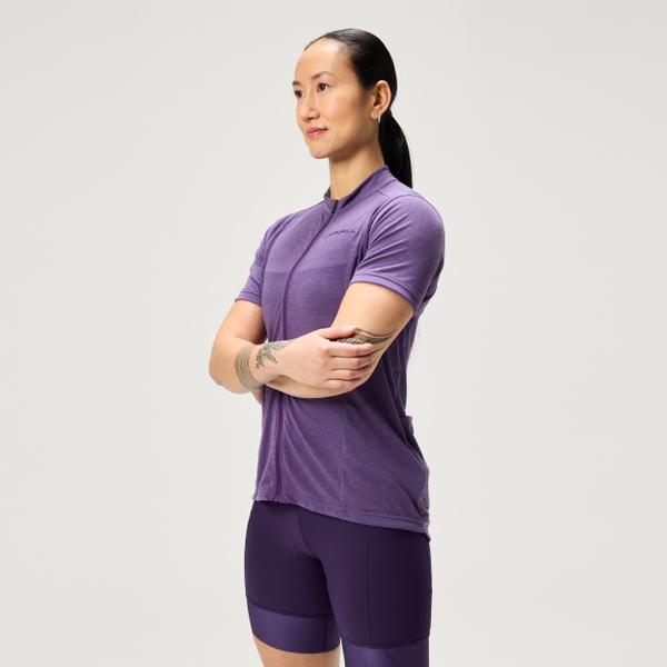 Endura Women's Loop S/S Zipped Jersey - Heather