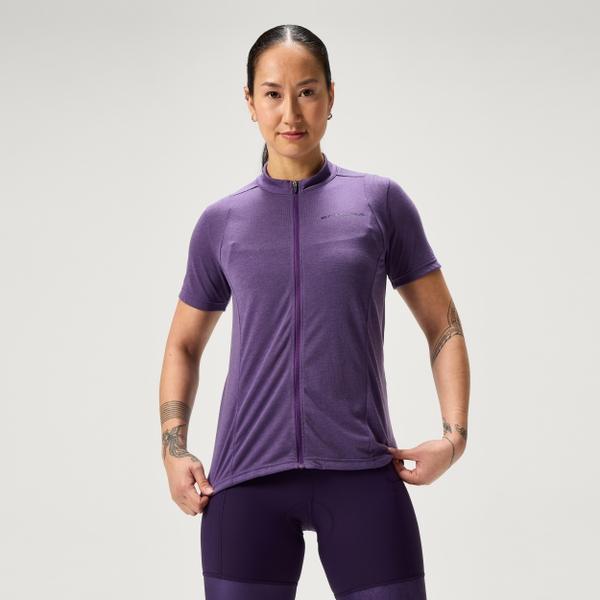 endura Women's Loop S/S Zipped Jersey - Heather