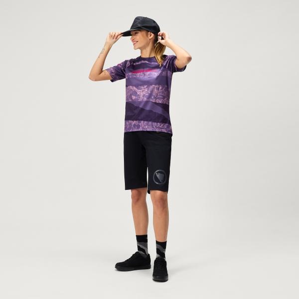Endura Women's Ltd Patchwork S/S Tee - Bramble
