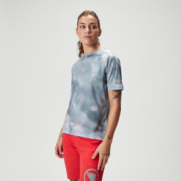 Endura Women's Ltd Pixel Cloud S/S Tee - Dreich Grey