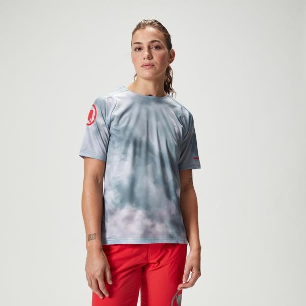 endura Women's Ltd Pixel Cloud S/S Tee - Dreich Grey