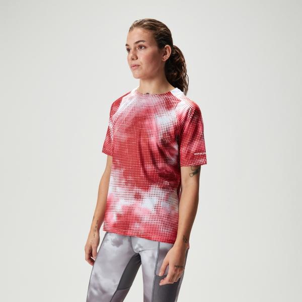 Endura Women's Ltd Pixel Cloud S/S Tee - Pomegranate