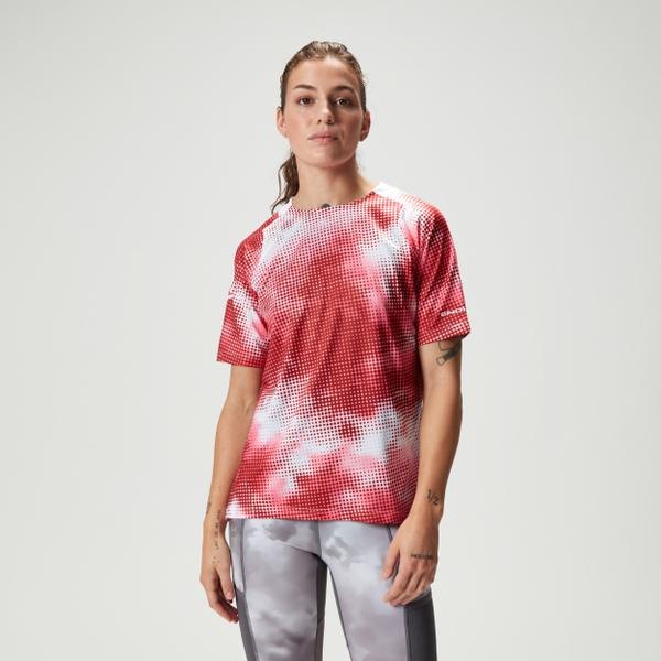 endura Women's Ltd Pixel Cloud S/S Tee - Pomegranate