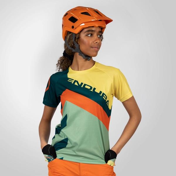 Endura Women's SingleTrack Print Tee LTD - Deep Teal