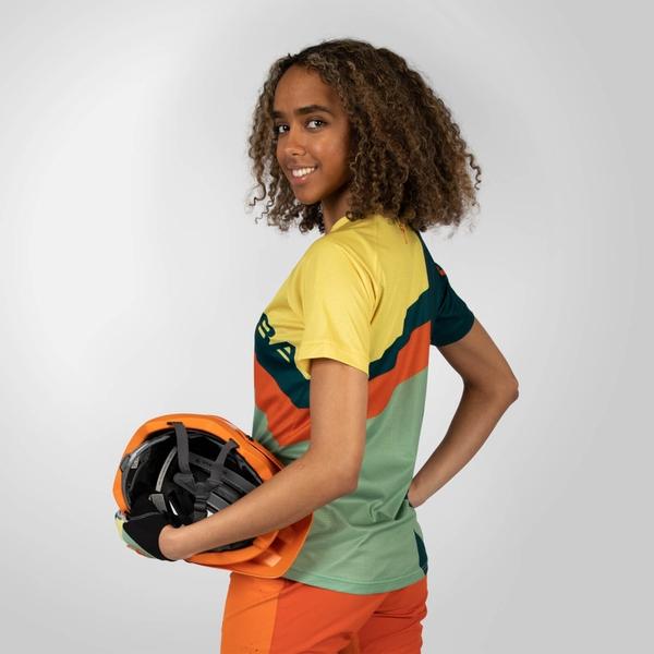 Endura Women's SingleTrack Print Tee LTD - Deep Teal