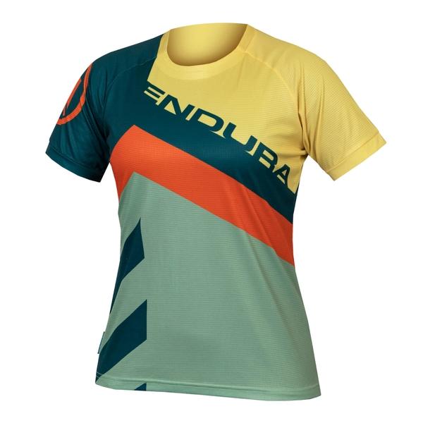 endura Women's SingleTrack Print Tee LTD - Deep Teal
