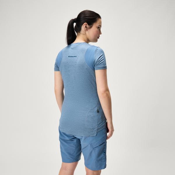 Endura Women's SingleTrack S/S Jersey - Blue Steel