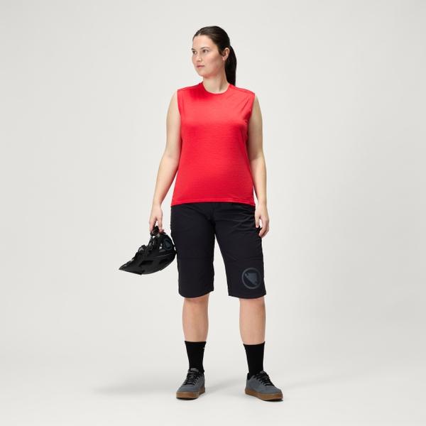 Endura Women's SingleTrack Tank Top - Pomegranate