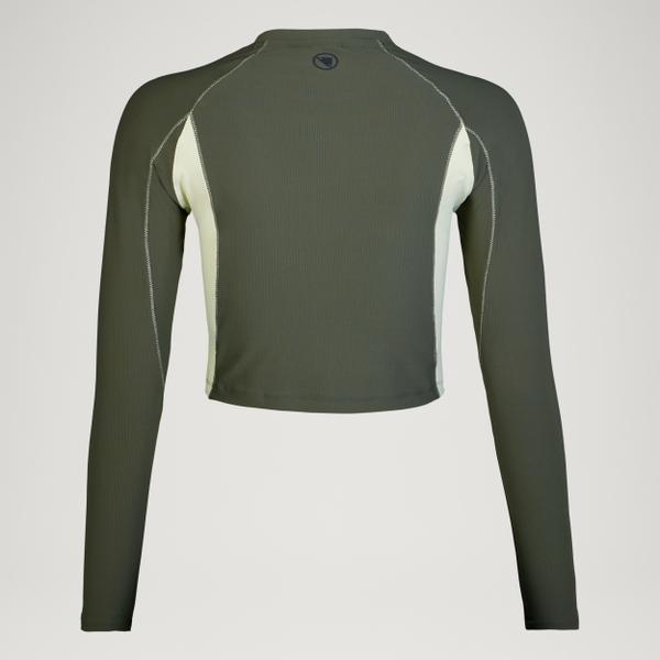Endura Women's SulTrac L/S Crop Tee - Thyme