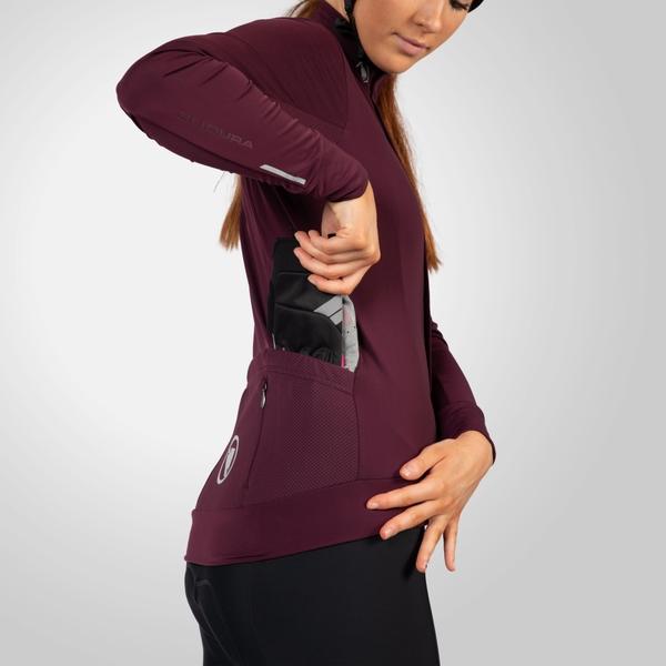 Endura Women's Xtract Roubaix L/S Jersey - Aubergine