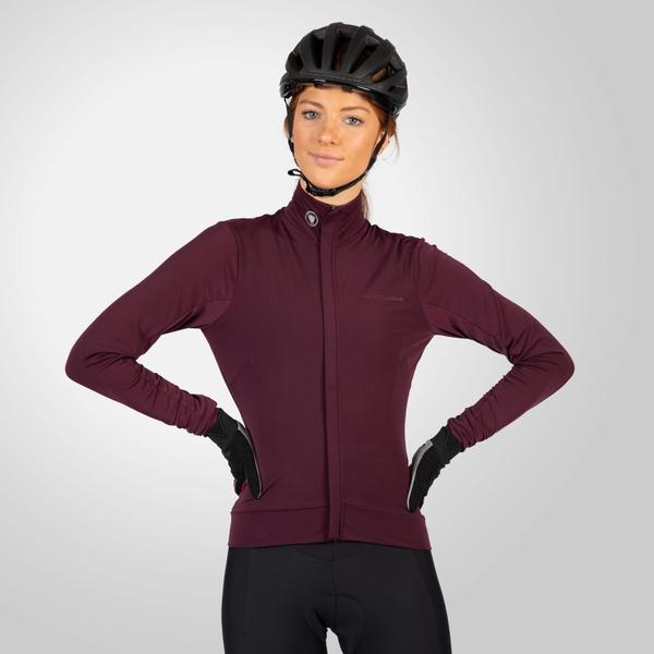endura Women's Xtract Roubaix L/S Jersey - Aubergine