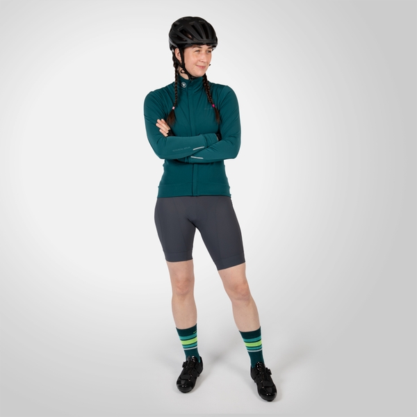 Endura Women's Xtract Roubaix L/S Jersey - Deep Teal
