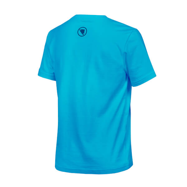 Endura Kid's One Clan Organic Tee Camo - Electric Blue