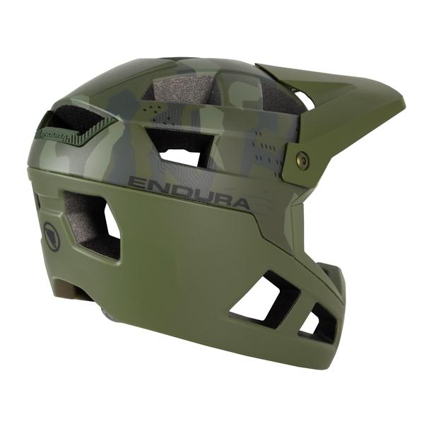 Endura Kids SingleTrack Full Face Helmet - Olive Green