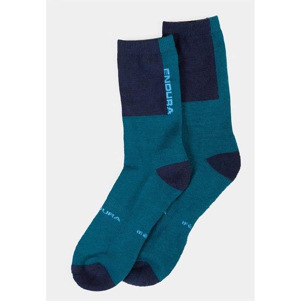 Endura Men's BaaBaa Merino Winter Sock - Electric Blue