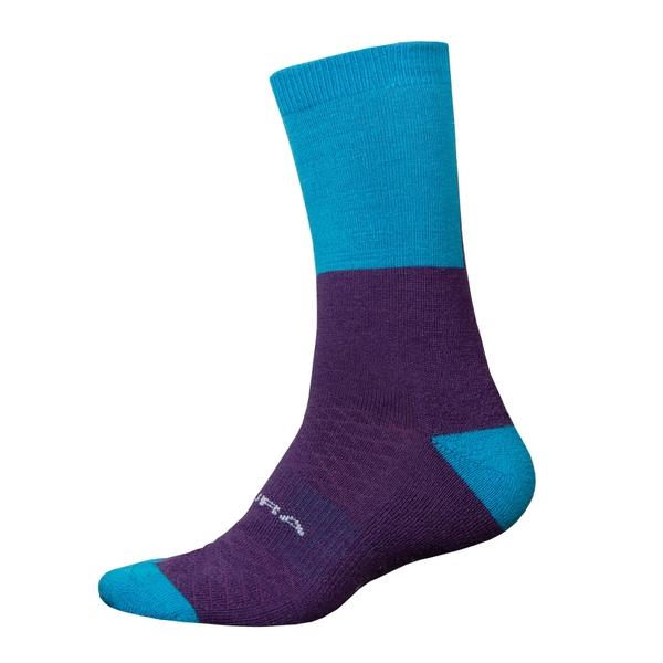 endura Men's BaaBaa Merino Winter Sock - Electric Blue