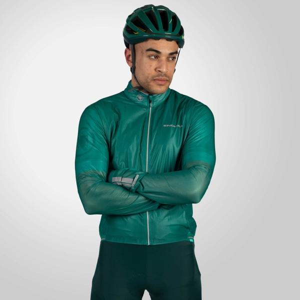 endura Men's FS260 Adrenaline Race Cape II - Emerald Green