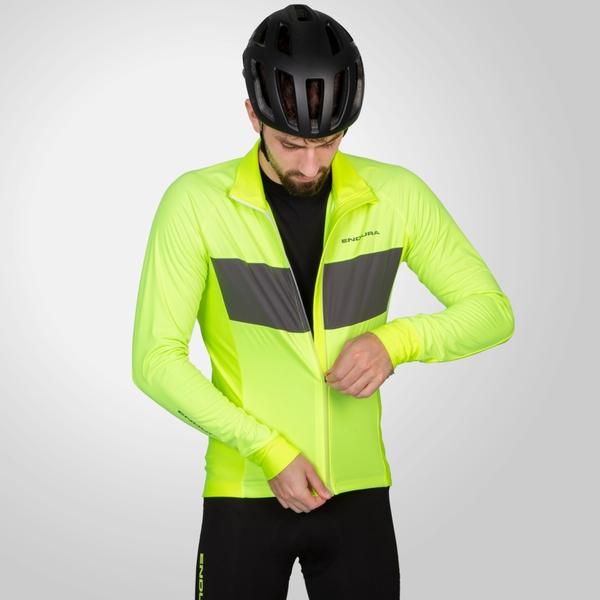 Endura Men's FS260 Jetstream L/S Jersey II - Bright Yellow