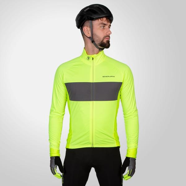 endura Men's FS260 Jetstream L/S Jersey II - Bright Yellow