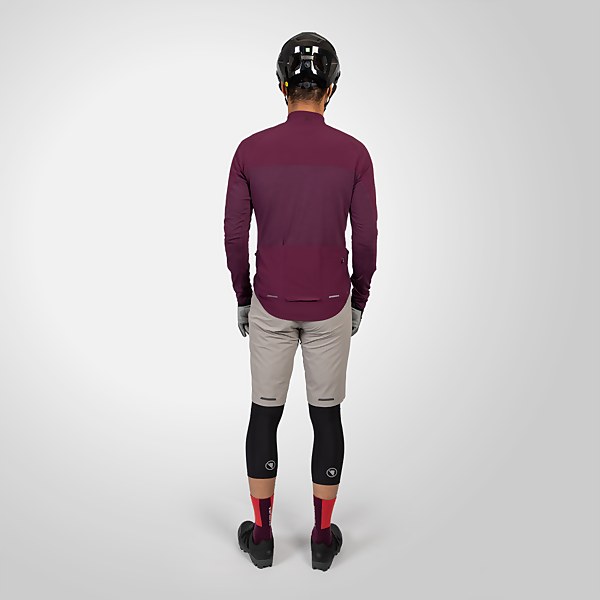 Endura Men's GV500 Merino Blend L/S Jersey - Aubergine