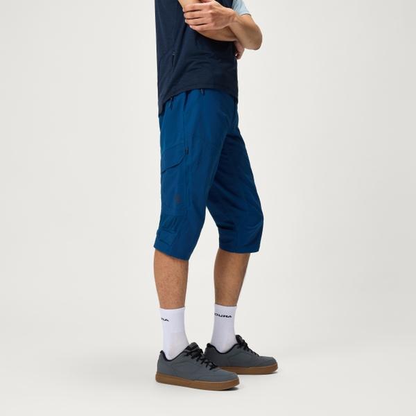 Endura Men's Hummvee 3/4 Shorts (With Liner) - Blueberry