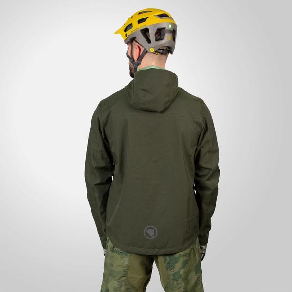 Endura Men's Hummvee Waterproof Hooded Jacket - Bottle Green