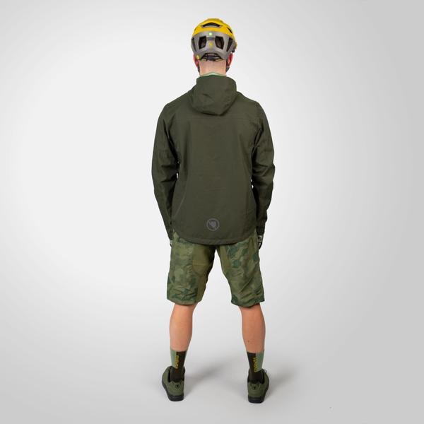 Endura Men's Hummvee Waterproof Hooded Jacket - Bottle Green