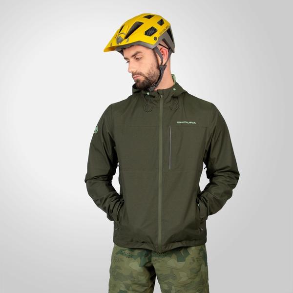 endura Men's Hummvee Waterproof Hooded Jacket - Bottle Green
