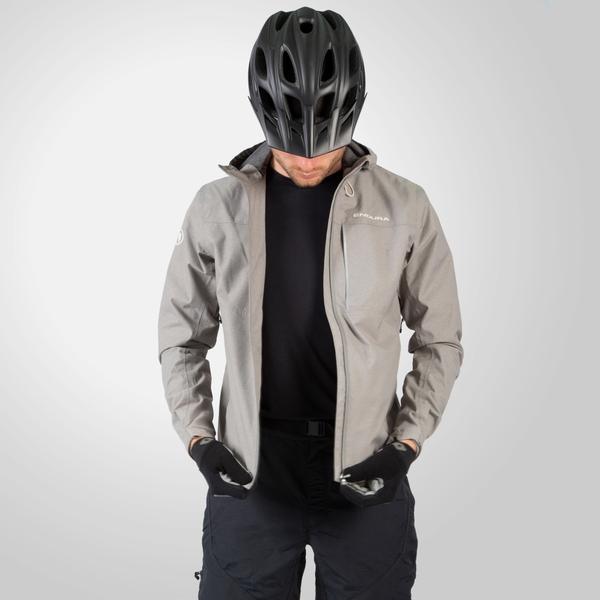 Endura Men's Hummvee Waterproof Hooded Jacket - Fossil