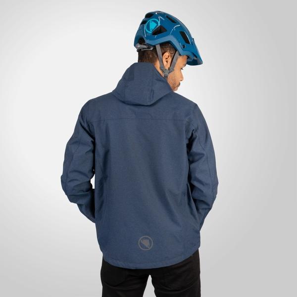 Endura Men's Hummvee Waterproof Hooded Jacket - Ink Blue