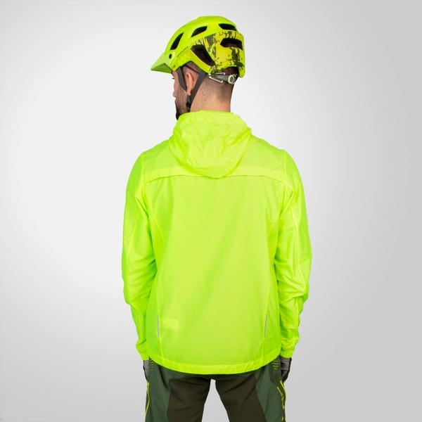 Endura Men's Hummvee Windproof Shell Jacket - Bright Yellow