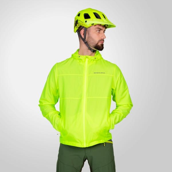 Endura Men's Hummvee Windproof Shell Jacket - Bright Yellow