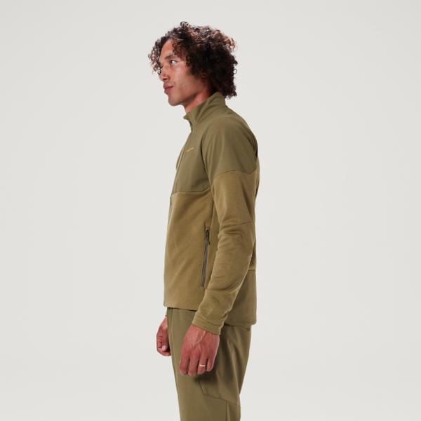 Endura Men's SingleTrack Thermal Full Zip - Tweed Green