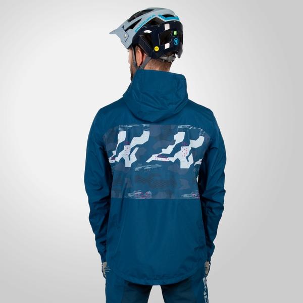 Endura Men's SingleTrack Waterproof Jacket II - Blueberry