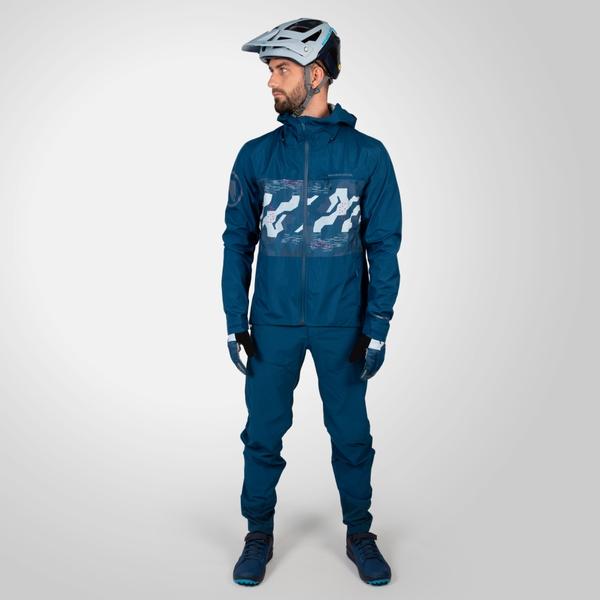 Endura Men's SingleTrack Waterproof Jacket II - Blueberry