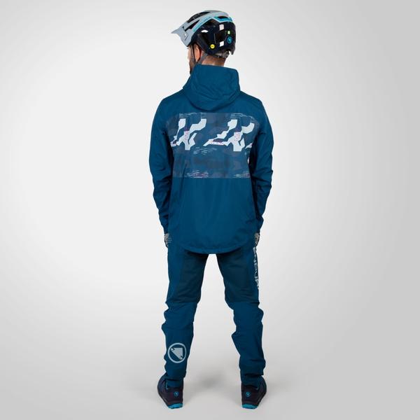 Endura Men's SingleTrack Waterproof Jacket II - Blueberry