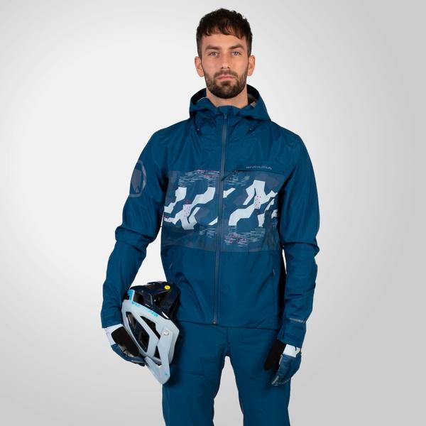 endura Men's SingleTrack Waterproof Jacket II - Blueberry