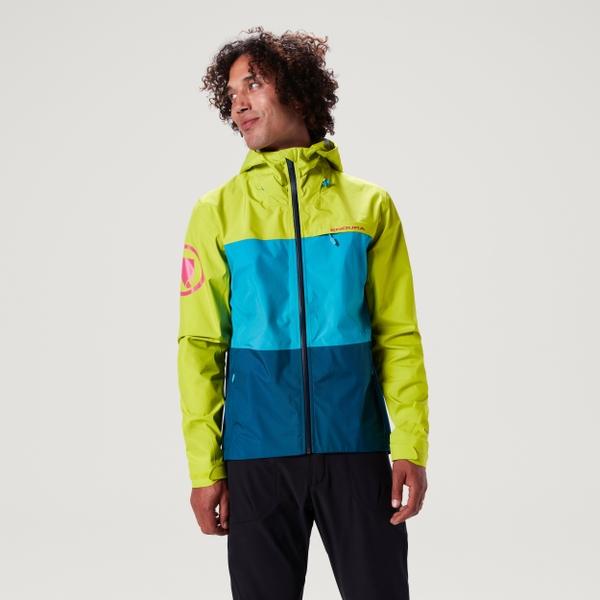 endura Men's SingleTrack Waterproof Jacket II - Lime Green