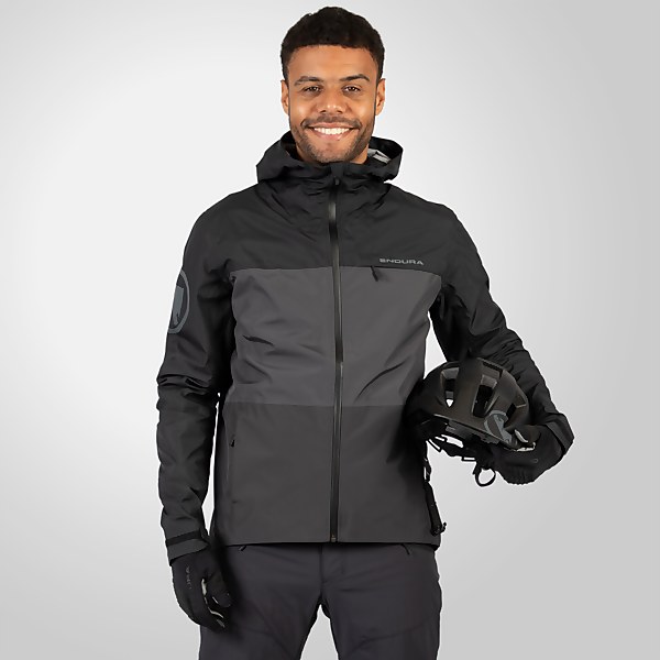endura Men's SingleTrack Waterproof Jacket II - Matt Black