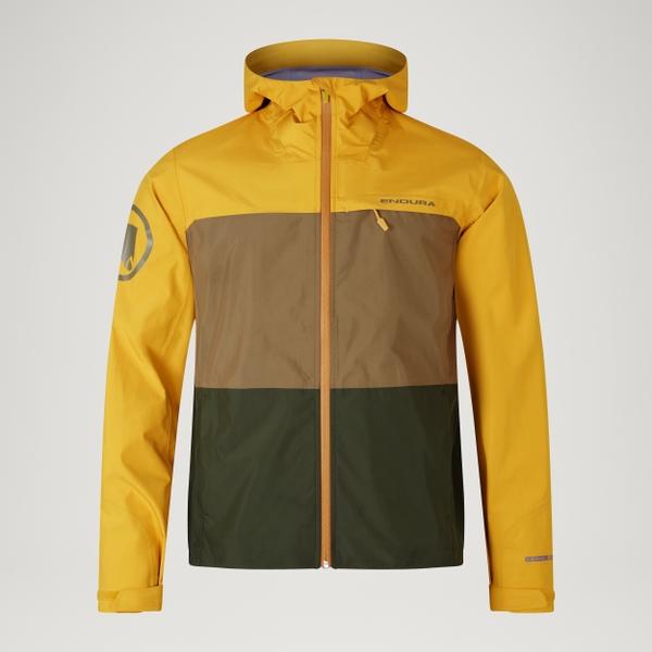 endura Men's SingleTrack Waterproof Jacket II - Mustard Yellow