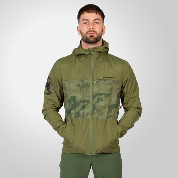 Endura Men's SingleTrack Waterproof Jacket II - Olive Green