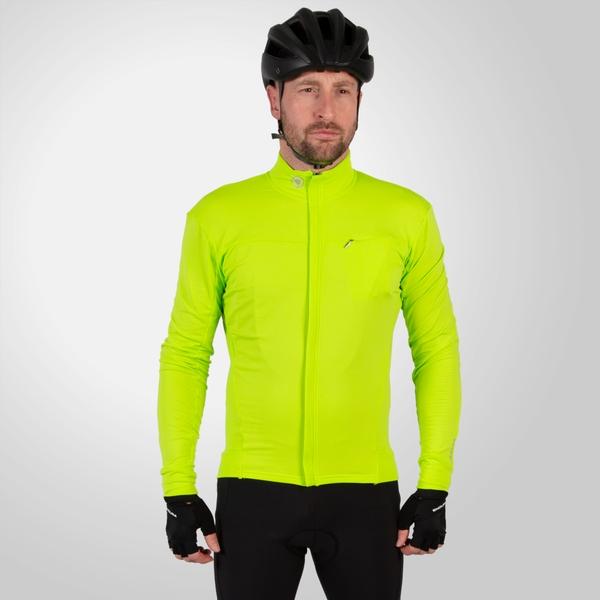 endura Men's Xtract Roubaix L/S Jersey - Bright Yellow