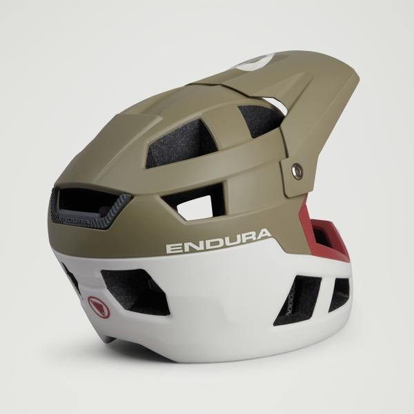 Endura SingleTrack Full Face Mips® Helmet - Tweed Green