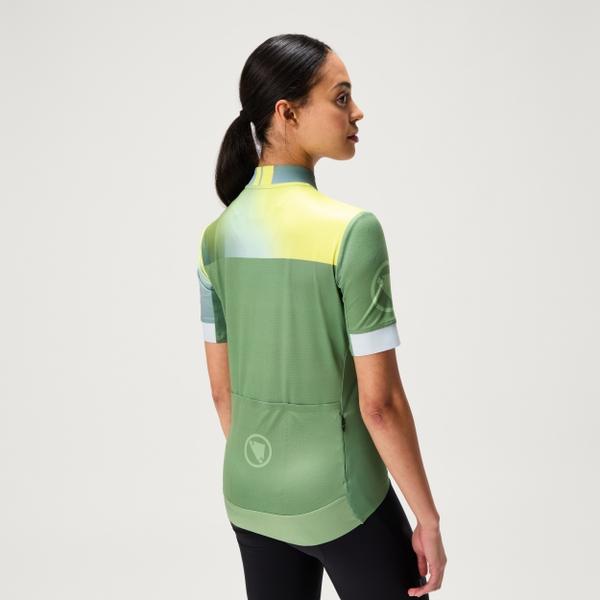 Endura Women's FS260 Gradient S/S Jersey - Machair Green