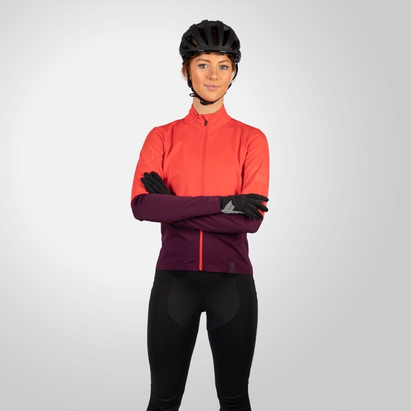 endura Women's FS260 Jetstream L/S Jersey - Aubergine