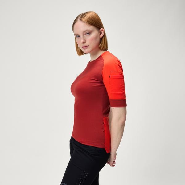Endura Women's GV500 Merino Blend S/S Jersey - Cayenne