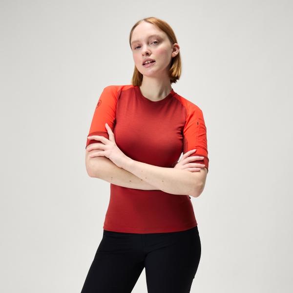 endura Women's GV500 Merino Blend S/S Jersey - Cayenne