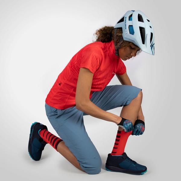 Endura Women's Hummvee Lite 3/4 Shorts (With Liner) - Blue Steel