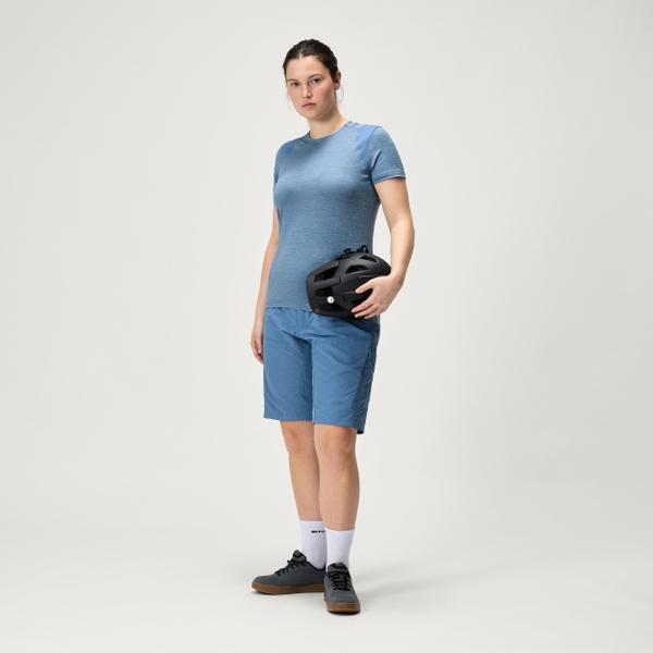 Endura Women's Hummvee Shorts (With Liner) - Blue Steel