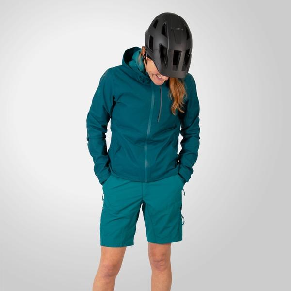 Endura Women's Hummvee Waterproof Hooded Jacket - Deep Teal